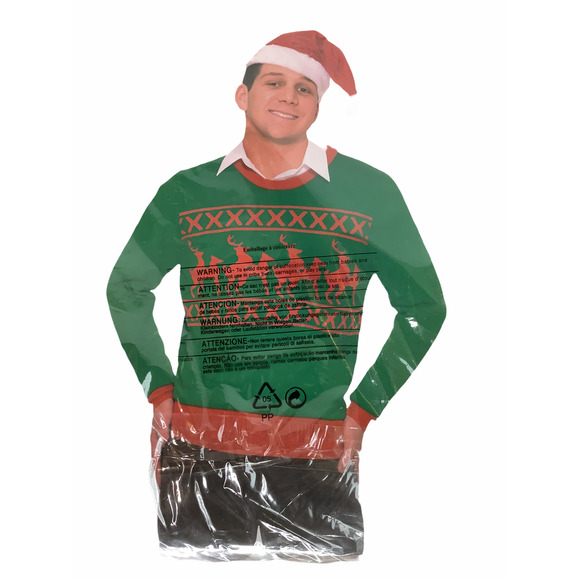 Forum Novelties Reindeer Holiday Christmas Sweater - Picture 1 of 3